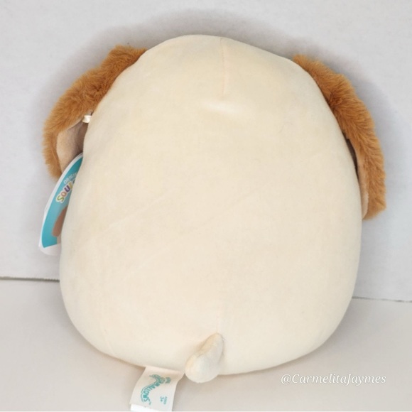 HARRISON 🐶 Fuzzy Ears Cream Puppy Dog Original Squishmallow By Kellytoy NWT - Picture 2 of 9